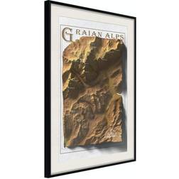 Arkiio Affisch Isometric Map: Graian Alps [Poster] 40x60 Poster